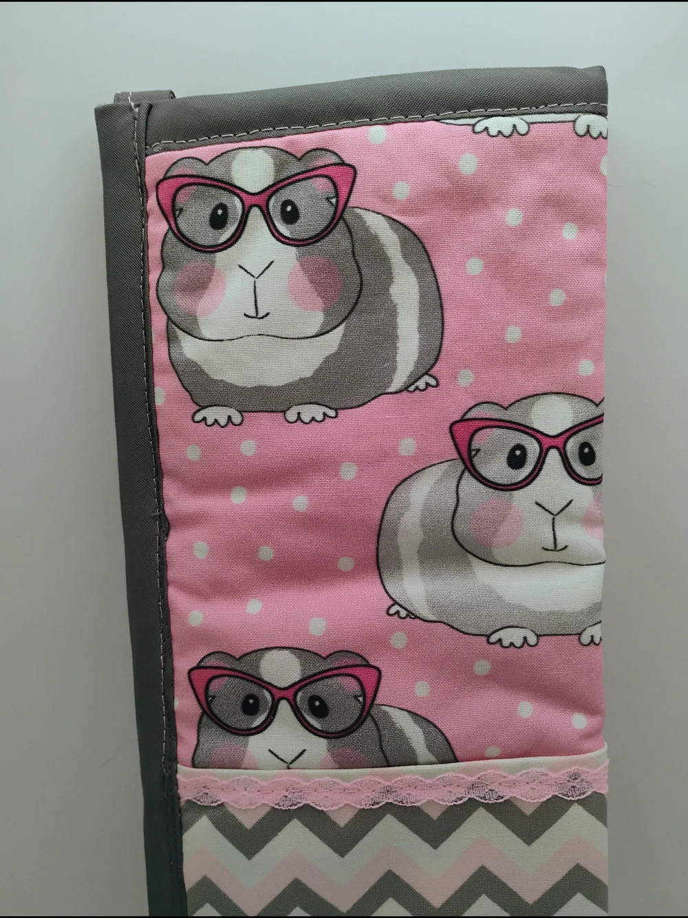 Guinea Pig Pattern Heat Resistant Travel Storage Pouch-Handmade